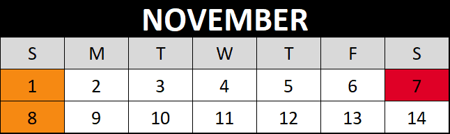 Maze Fun Park - November 2026 Calendar & Hours