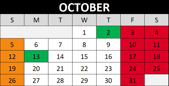 Maze Fun Park - October 2025 Calendar & Hours