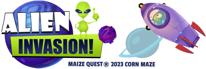 2023 Corn Maze Theme: Alien Invasion at Maple Lawn Farms (New Park, PA)