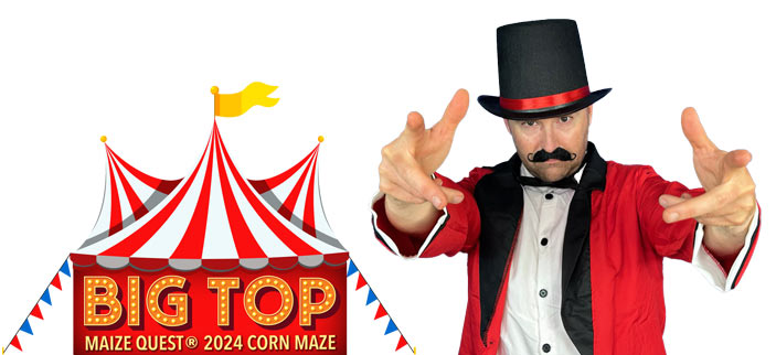 2024 Corn Maze Theme: Big Top at Maple Lawn Farms (New Park, PA)