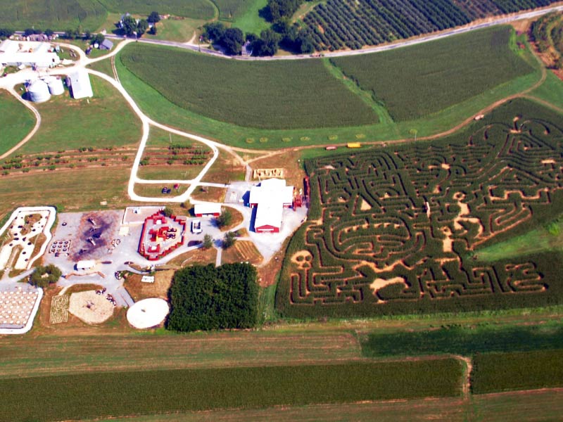 Aerial of Maple Lawn Farms